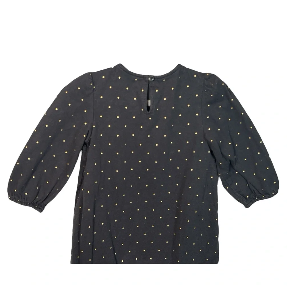 Baby GAP Girl Organic Cotton Footless Romper One-Piece Snap‎ Black, Size 18-24M